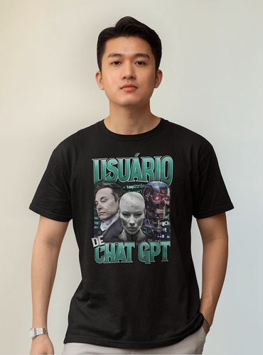 Camiseta Openai Meme Usuario Chat Gpt Programador Zoeira