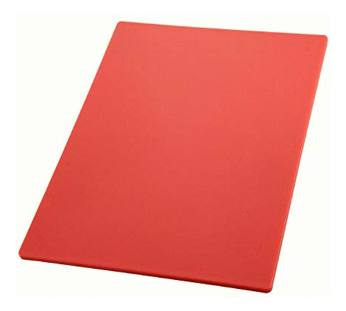 Winco Tabla De Cortar Ranurada, 15 X 20.5 In, Color Rojo