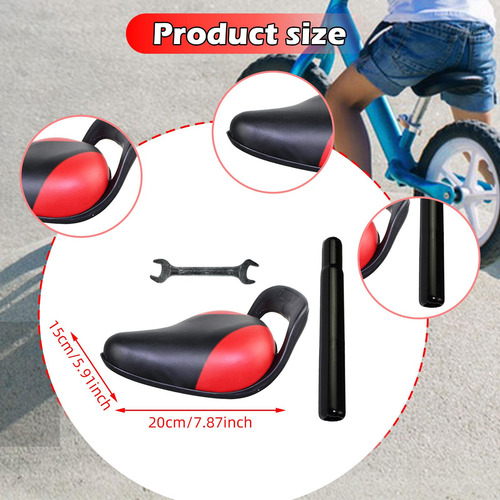 Para Bicicleta Para Niños Asiento Para Niños En Rojo Negro
