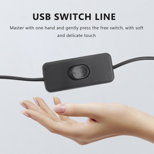 Cable De Extensión Usb A Macho A Hembra Con Interruptor/off-