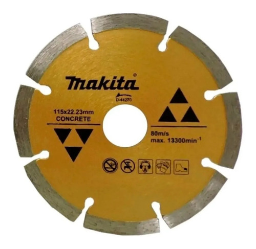 Disco Diamantado Segmentado Concreto Makita 115 Mm D-44270