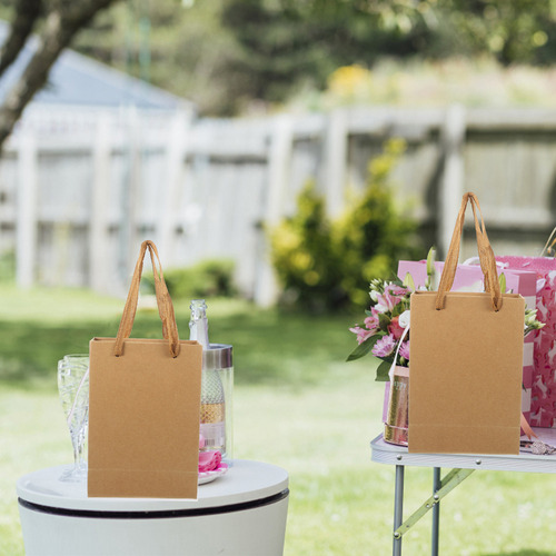 Bolsas De Papel Para Mercancía, Bolsas De Regalo, Papel Kraf