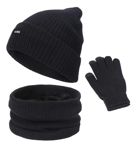 Conjunto De Gorro Y Bufanda Para Hombre Y Mujer, Cálido Y Gr
