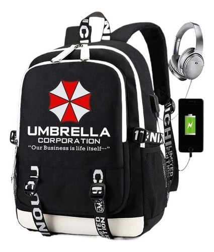 Mochila R-resident Evils For Hombre, Paraguas, Bandeja