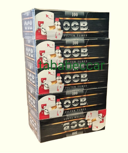 Tubos Ocb Black X 5 Cajas (500 Tubos)