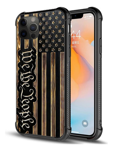 Funda Daizag Para iPhone 11- Bandera Eeuu Madera