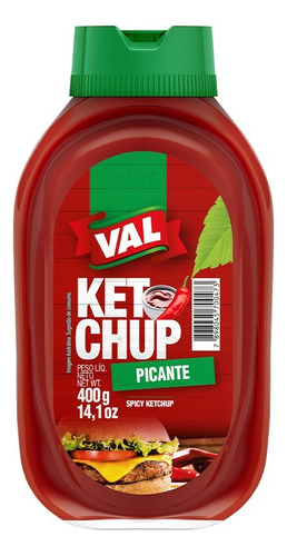 Val Alimentos Ketchup sem glúten em bisnaga 400 g