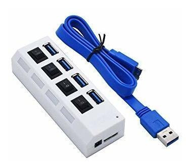 Usb 3.0 Hub 4 Puerto Velocidad 5gbps Para Pc Portatil