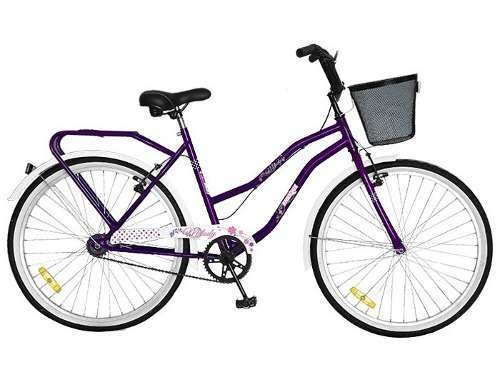 Bicicleta urbana femenina Bicicletas Enrique Enrique Melody R24 freno v-brakes color violeta  