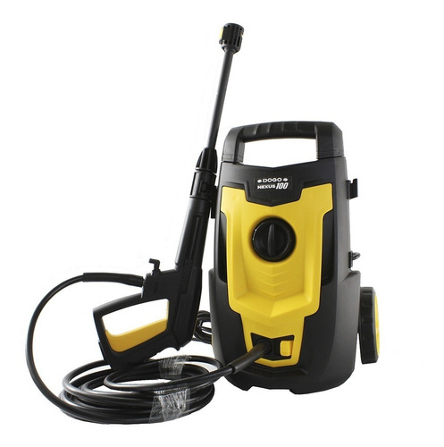 Imagen 2 de 2 de Hidrolavadora eléctrica Dogo Nexus 100 amarillo y negra de 1400W con 100bar de presión máxima 220V