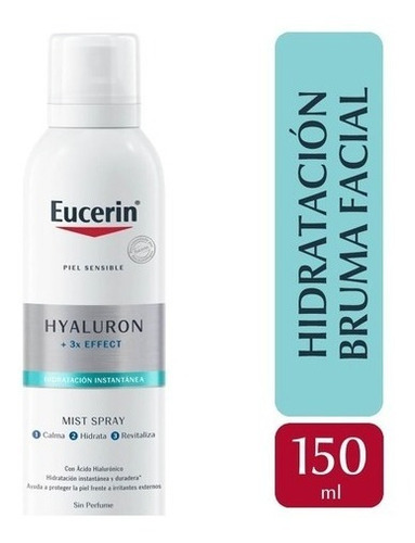 Eucerin Hyaluron Mist Spray Facial 150ml Piel Sensible