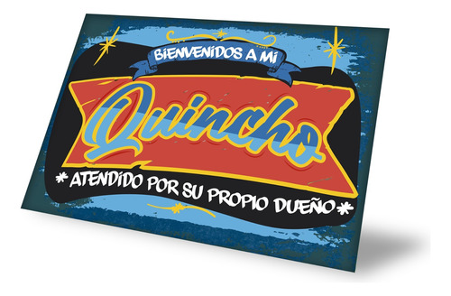 Cartel Quincho Trovicel 3 Mm Impresion Directa Alta Calidad