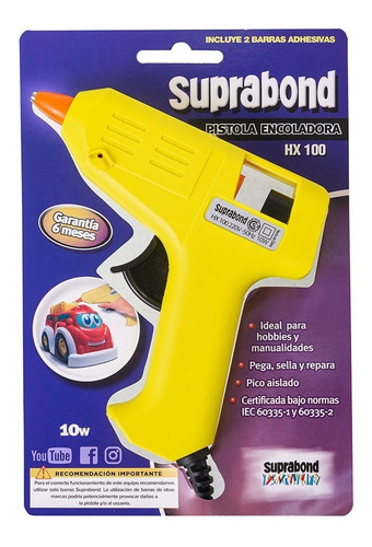 Imagen 6 de 10 de Pistola Encoladora Silicona Suprabond + 25 Barras + Garantía