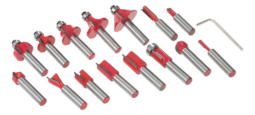Fresadora Router Bit Kit Router Cutter Milling 15 Unidades
