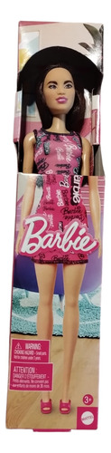 Barbie Muñeca Mattel Original Vestido De Lycra Pelo Negro