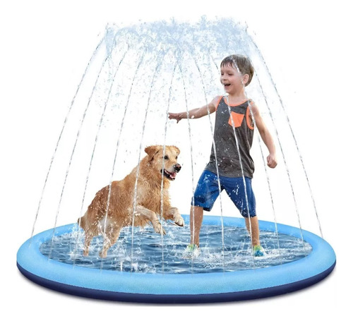 Piscina Plegable 150cm Fuente De Agua De Niño Mascota Grande