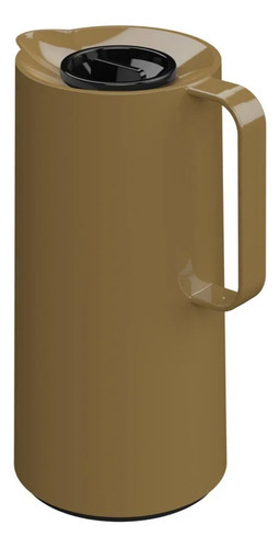 Tetera térmica Mor Thermal Bottle de 1 litro para café con mango de color beige