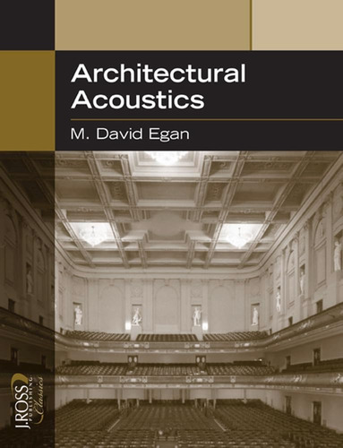 Libro: Architectural Acoustics (j Ross Publishing Classics)