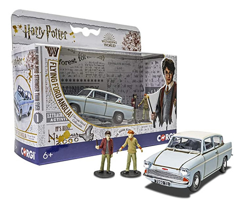 Corgi Harry Potter Volando Ford Anglia Con Harry Y Ron Desd.