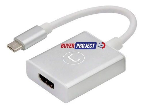 Imagen 3 de 5 de Adaptador De Video Externo Usb-c A Hdmi Unno 1080p 4k Metal