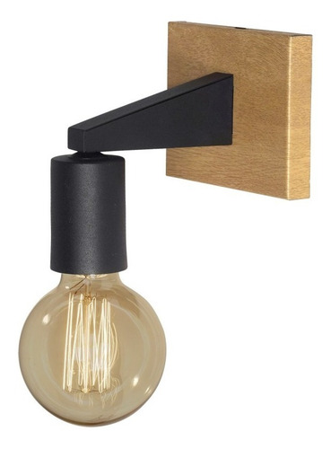 Imagen 2 de 8 de Aplique Pared Lucca Para 1 Luz E27 Led Nórdico Vintage