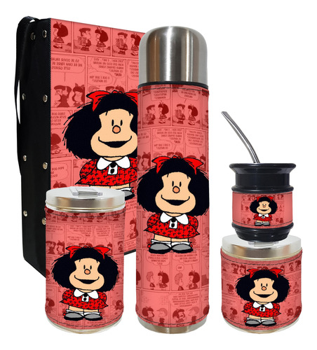 Set Matero 5 Piezas Abmnty Mafalda Excelente Calidad