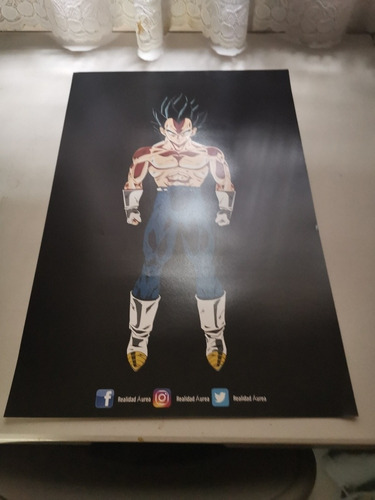 Vegeta Ultra Instinto Poster, Con Realidad Aumentada