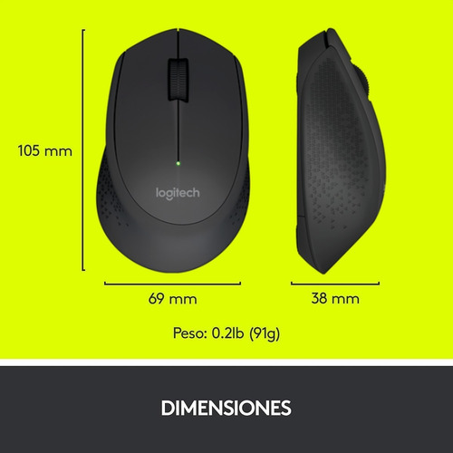 Mouse inalámbrico Logitech Mouse Inalambrico M280 M280 negro