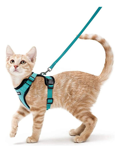 Chaleco Ajustable Yokee Soft Mesh, Arnés Para Gatos Pequeños