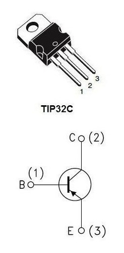 Transistor Tip32c To-220 Pnp Tip32 Transistor De Energía