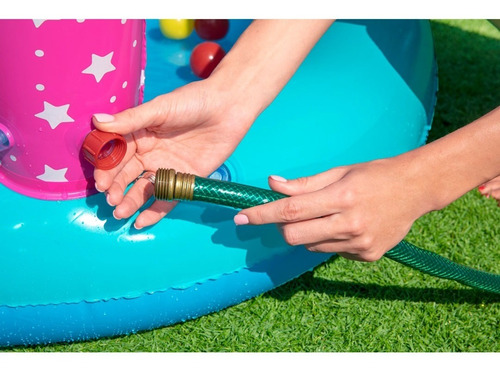 Imagen 7 de 9 de Playcenter Unicornios Bestway Inflable C/ Tobogan 220l 53097