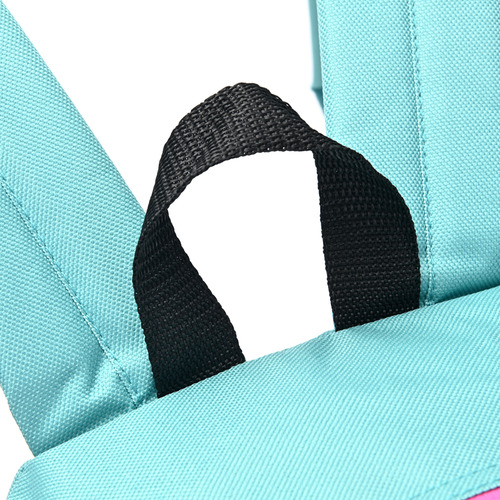 Mochila Goodpak 37536 Full Color Turquesa Diseño De La Tela Lisa