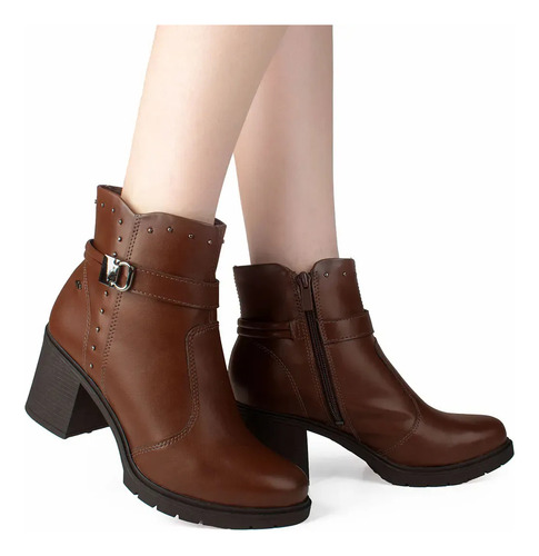 Bota Vestir Moda Mujer Taco Cuadrado Dakota Da761