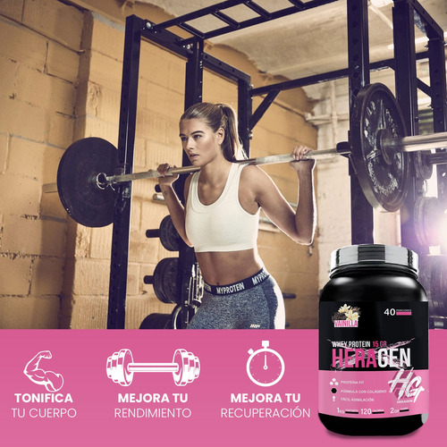 Proteína + Colágeno Heragen 1kg 40 Servicios Sabores Vainilla