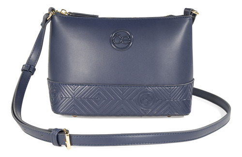 Bolsa Crossbody Cloe Para Mujer Mediana Atemporal Color Azul marino