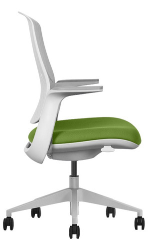 Silla Ejecutiva Ergonómica De Escritorio Ferrini Oficina F3 Color Verde Material del tapizado Malla