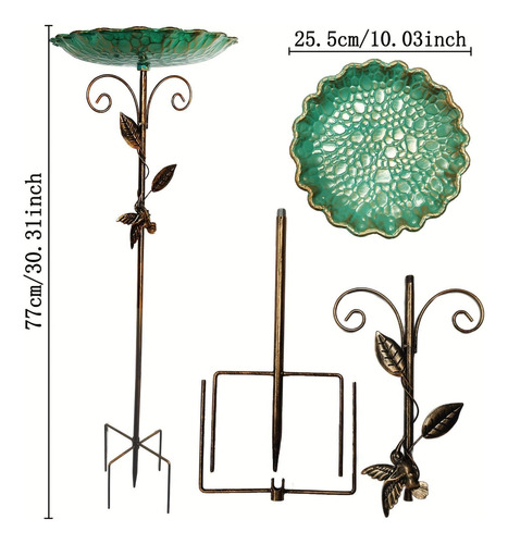 Baño Para Pájaros Para Exterior, Comedero Para Colibríes