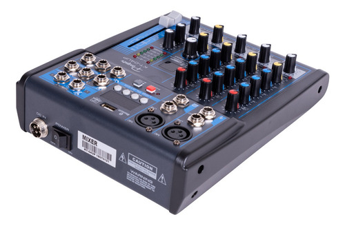 Imagen 4 de 11 de Mixer Consola 4 Canales Parquer Bluetooth Usb Efectos Mp3
