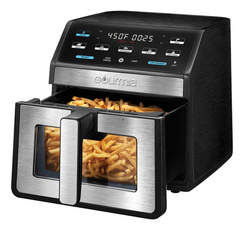 Freidora De Aire Sin Aceite Digital Air Fryer Color Negro