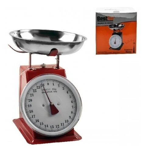 Balança Profissional Cozinha Precisão Culinária Inox 25kg