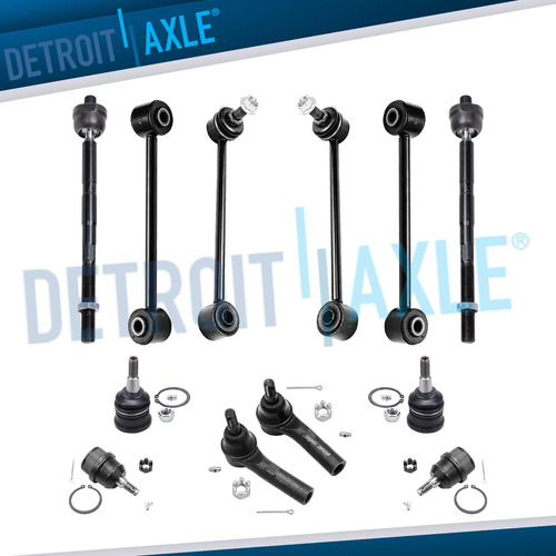Inner Outer Tierods Upper Lower Ball Joints For Jeep Com Ddh
