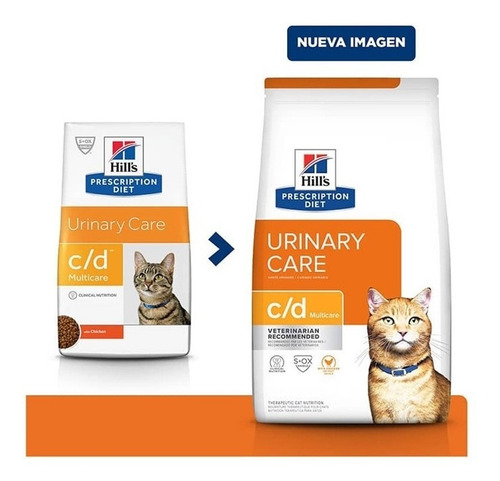 Imagen 2 de 8 de Alimento Gato Hills C/d Urinary Care 1.8kg. Np