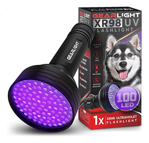 Gearlight Uv Black Light Linterna Xr98 - Potente Linterna Pa