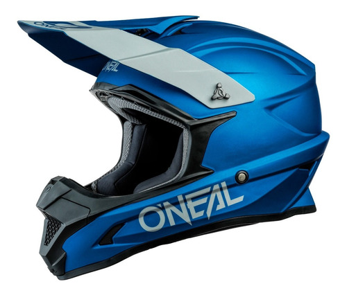 Casco Oneal 1 Series Solid Azul Motocross Enduro