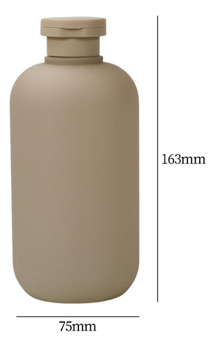 Envases Vacíos Botellas De Champú Con Tapa Gris 500ml