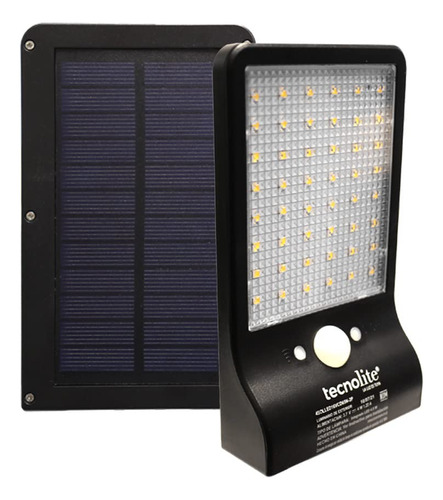 Paquete 2 Lámparas Solares 48 Led Sensor Movimiento Ip54 Ik5