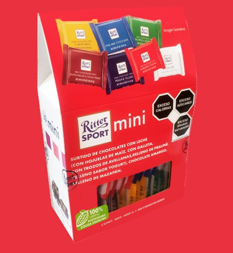 Chocolates Ritter Sport Mini, 500g, 30 Chocolates
