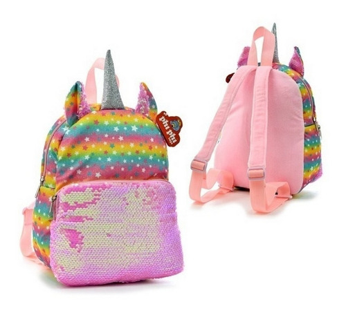 Mochila Unicornio Con Lentejuelas Jeg 8035 El Gato