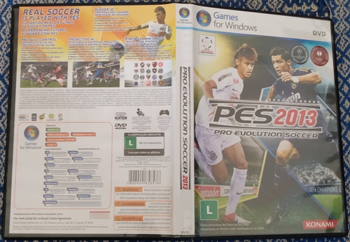 Jogo Pc Dvd-rom Pes 2013 Pro Evolution Soccer Original