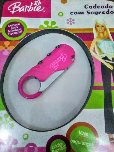 Imagem 2 de 2 de Cadeado Barbie Com Segredo Primicia - 1432